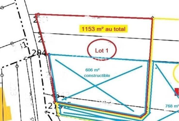 Drusenheim – terrain à bâtir de 1153m²