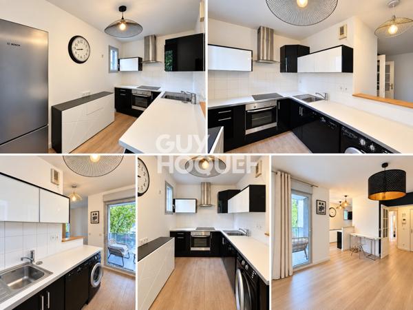 VILLEURBANNE FLACHET – T3 COCOONING AVEC EXTÉRIEUR – RÉSIDENCE 2009 AVEC GARAGE