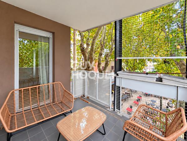VILLEURBANNE FLACHET – T3 COCOONING AVEC EXTÉRIEUR – RÉSIDENCE 2009 AVEC GARAGE