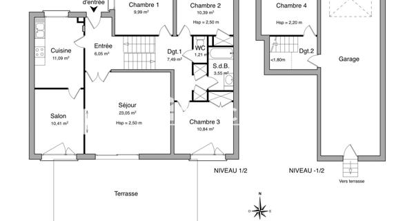 Location Maison 5 pièces 94.07 m² - Bouxières-aux-dames 54136