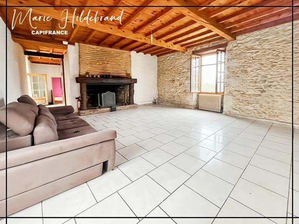 Maison en pierre familiale de 165m² - jardin de 1600m² - 4 chambres