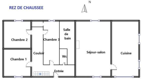 Maison en pierre familiale de 165m² - jardin de 1600m² - 4 chambres