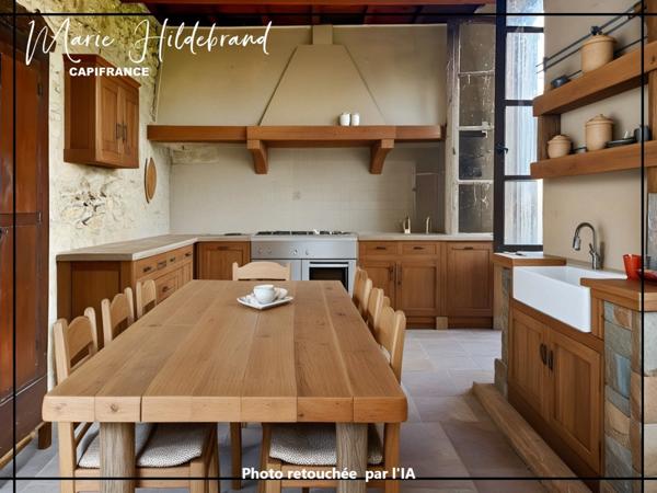 Maison en pierre familiale de 165m² - jardin de 1600m² - 4 chambres