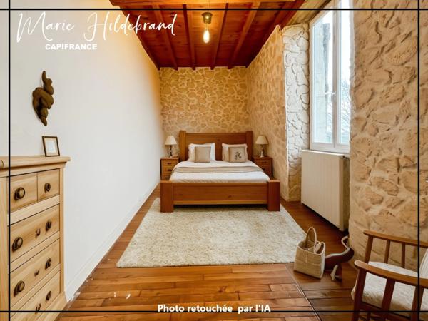 Maison en pierre familiale de 165m² - jardin de 1600m² - 4 chambres