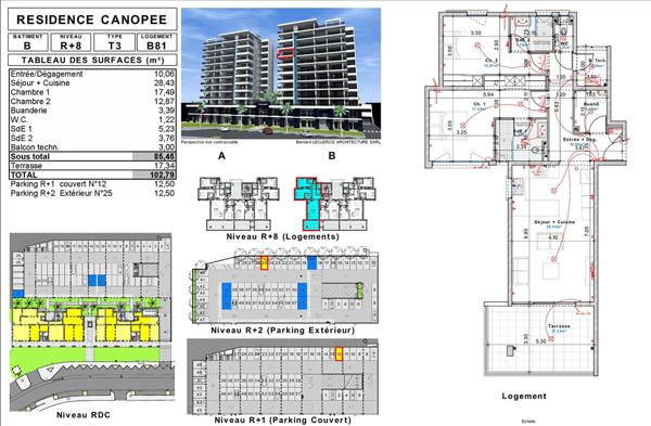 Achat appartement près de FORT DE FRANCE - 3 pièce(s) - 103 m² - 380 000 €