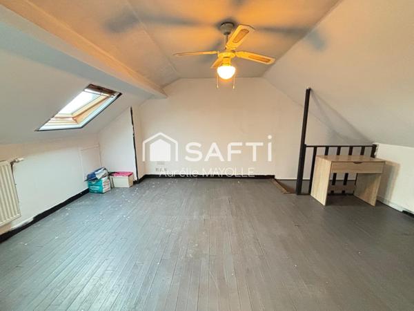 Maison de ville, 3 chambres, jardin, garage