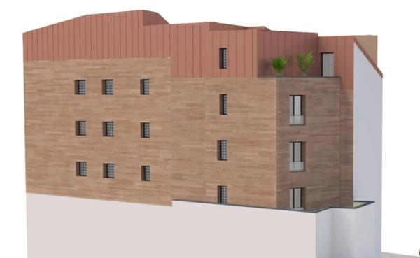 appartement T3 duplex neuf à vendre PARIS 20e, d'une surface hab 71.75 m2 + terrasses 13.71 m2