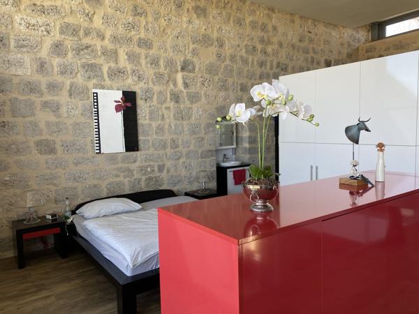 Ruine de Château Médiéval Transformée en Loft Lumineux avec Maison d'Amis et Piscine