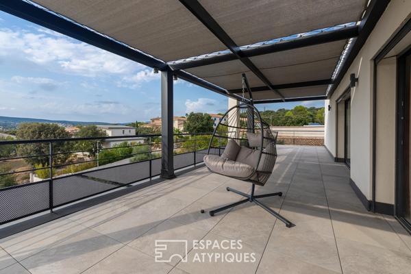 Villa contemporaine avec vue panoramique à St Gély du Fesc