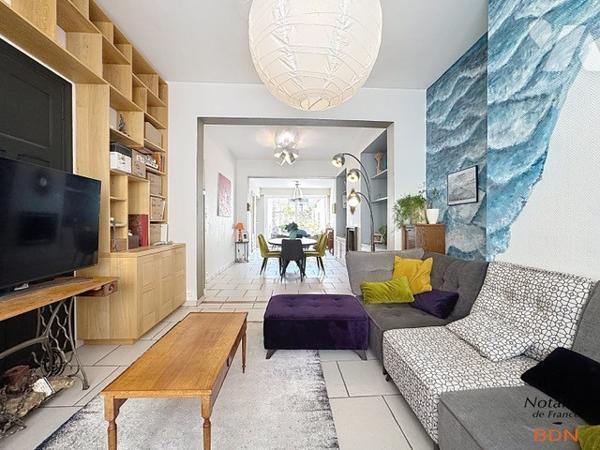 Maison 5 chambres, jardin sud à 2 pas de la plage de Malo les Bains.
