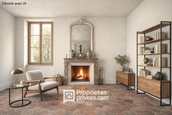 Maison bourgeoise à réhabiliter et sa grange en pierres