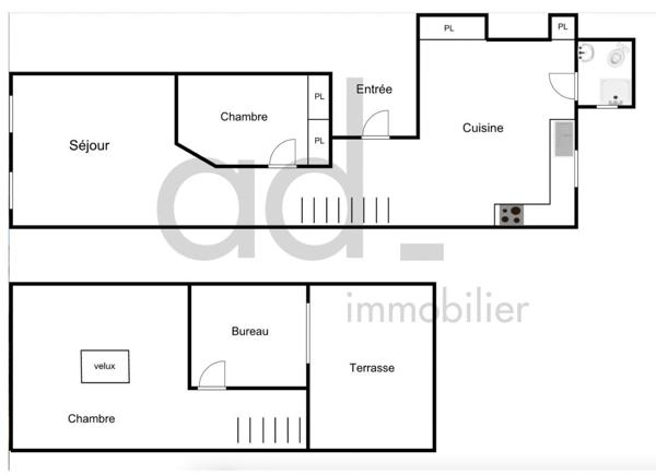 DUPLEX AVEC TERRASSE, PORT DE LA ROCHELLE