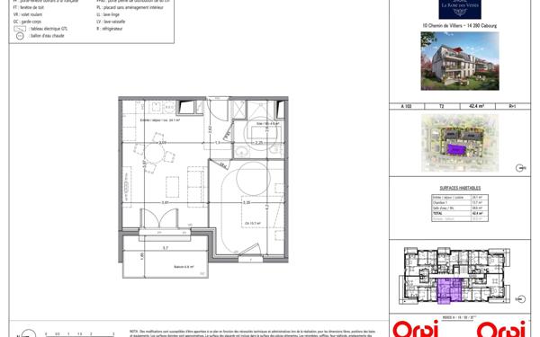 Appartement à vendre    2 pièces •  Cabourg