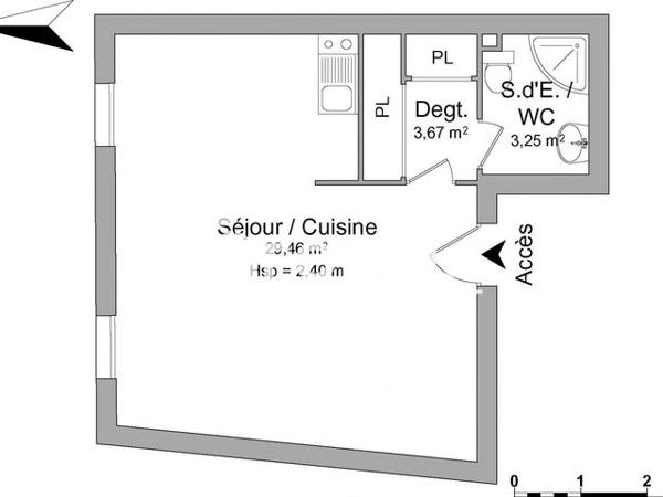 Location Studio 36.38 m² - 9 VENELLE DU TEMPLE Limoges 87000