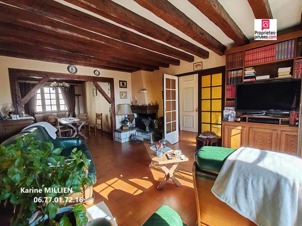 CHERISY 28500 Maison individuelle sur sous-sol total - 1 étage - 4 chambres - Cave voutée - Terrain - 280 000  HAI