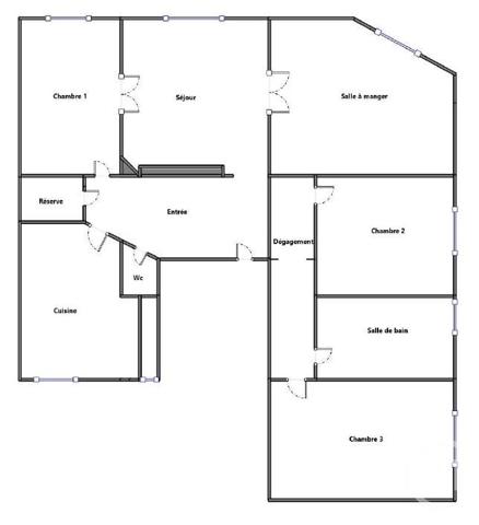 Appartement F5 à vendre  5 pièces - 92,81 m2 COURBEVOIE - 92