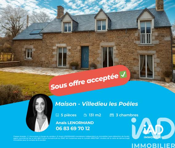Maison à vendre 5 pièces 131 m² Villedieu-les-Poêles-Rouffigny
