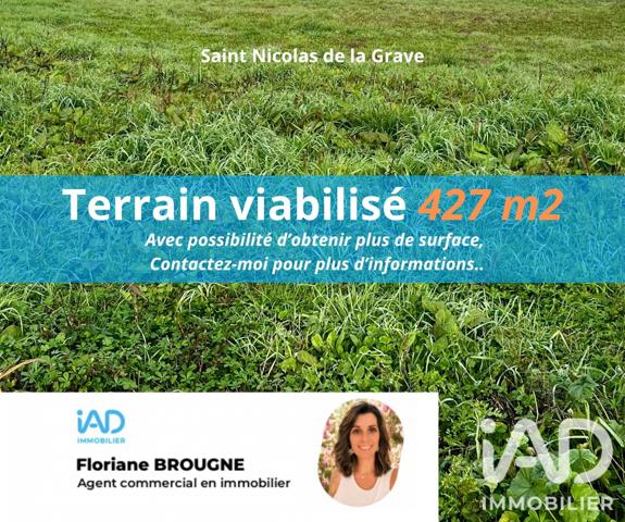 Terrain à vendre 427 m² Saint-Nicolas-de-la-Grave