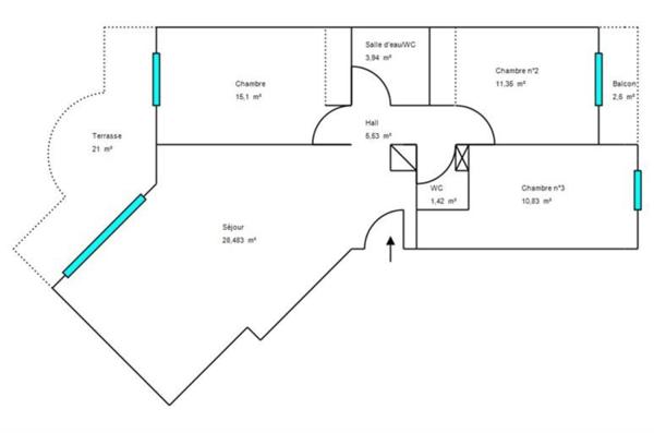 Appartement à vendre 