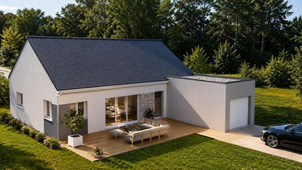 Terrain + Maison à vendre 4 pièces - 82 m²