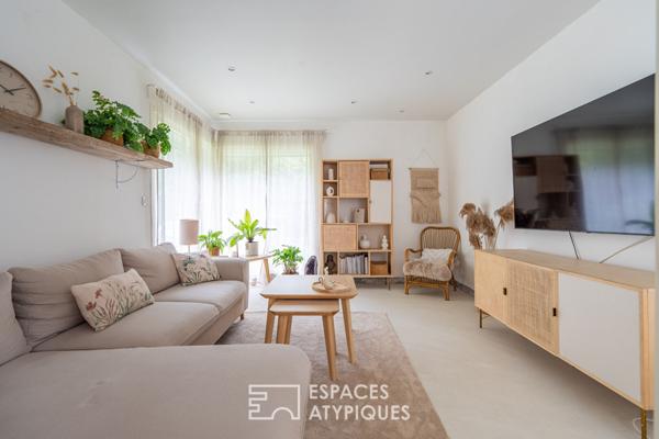 Maison contemporaine de plain-pied avec gîte indépendant