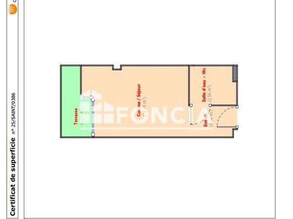 À vendre Studio 20 m² - Valbonne 06560