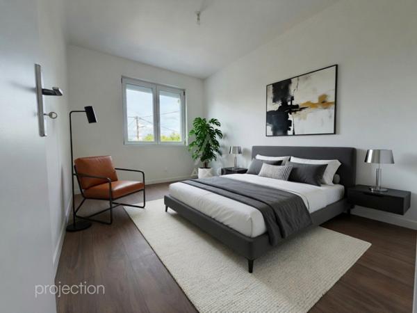 Beau T3 rénové avec grand balcon