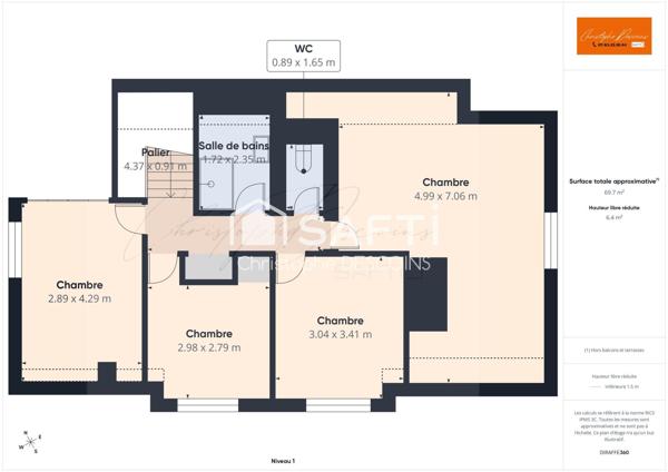 Pavillon individuel rénové avec 5 chambres Mayenne