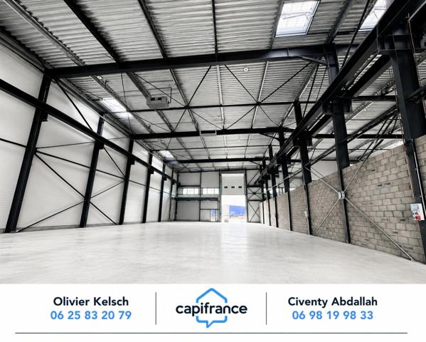 LOCAL INDUSTRIEL NEUF 1 058 M² À LOUER – PONT ROULANT 12,5 T – HSP 12 M – SAINTE-HÉLÈNE-SUR-ISÈRE (73)