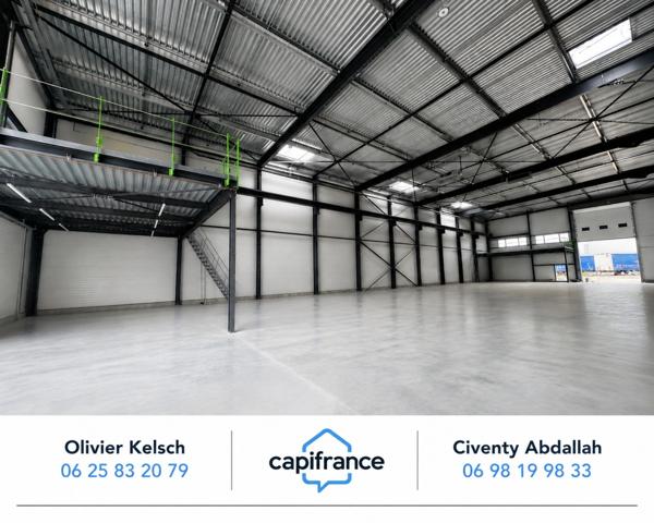 LOCAL INDUSTRIEL NEUF 1 058 M² À LOUER – PONT ROULANT 12,5 T – HSP 12 M – SAINTE-HÉLÈNE-SUR-ISÈRE (73)