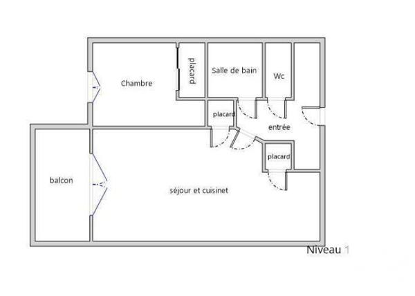 Appartement 2 pièces de 33 m² à LA MONGIE (65200)