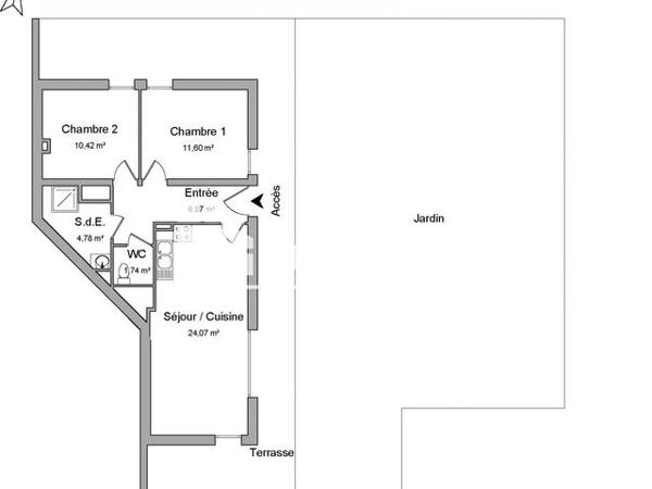 Location Appartement 3 pièces 59.6 m² - 14 RUE SAINT CORBINIEN Saint-germain-lès-arpajon 91180