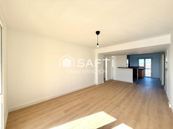 Appartement T3 traversant de 68 m2 - Cave et garage inclus