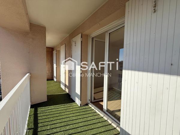 Appartement T3 traversant de 68 m2 - Cave et garage inclus