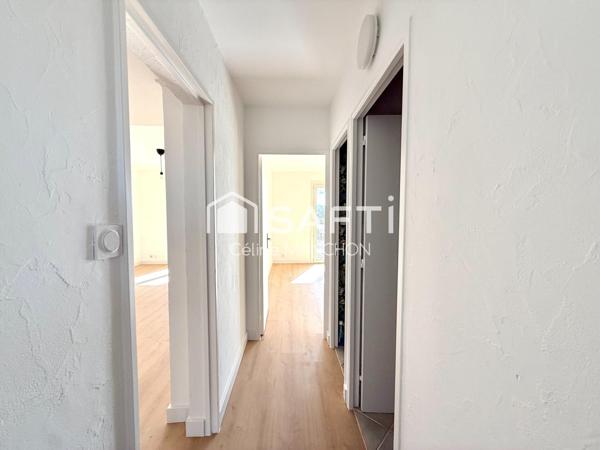 Appartement T3 traversant de 68 m2 - Cave et garage inclus