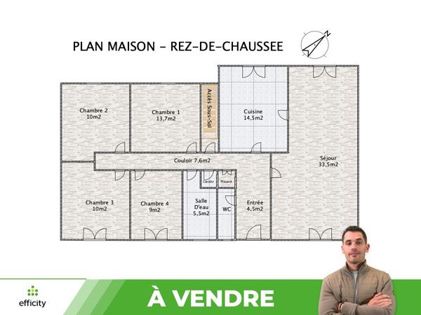 Maison
         6 pièces
        - 128 m² 262 000 € *