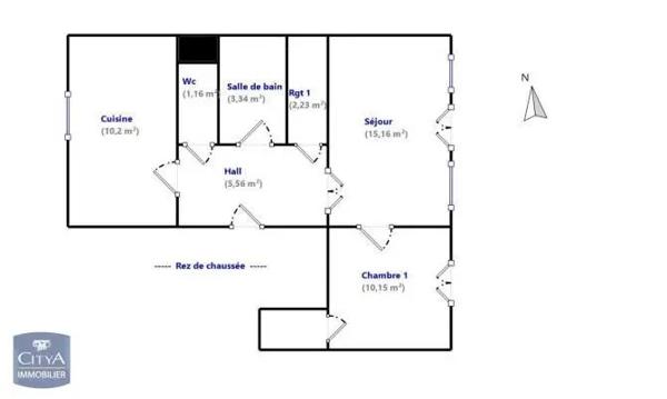 Appartement à louer 2 pièces 48.45m² Mâcon (71000)