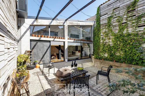 Ancien garage réhabilité en loft de standing