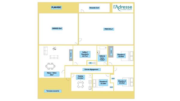 Plaisance du Touch 31830 - Maison T6 - 130m² - 1335m²