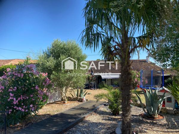 Maison rénovée + piscine 9X4 sur parcelle 905m2