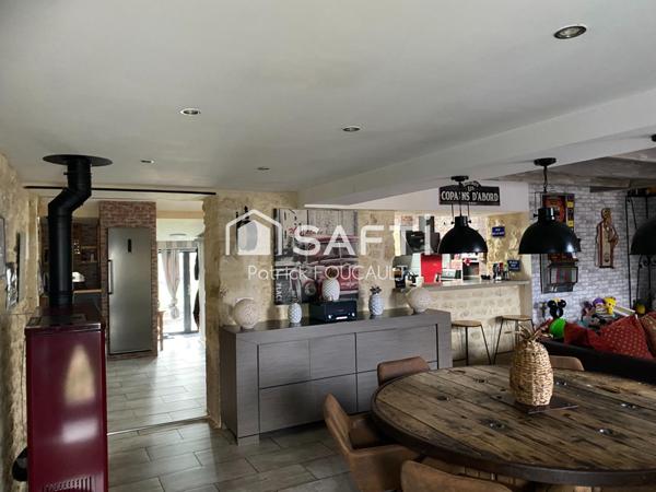 Maison rénovée + piscine 9X4 sur parcelle 905m2