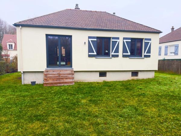 Maison à vendre 3 pièces, 70m², SENLIS (60), Maison individuelle plain pied – Sous-sol total – Jardin 600 m² – Centre-ville à pied