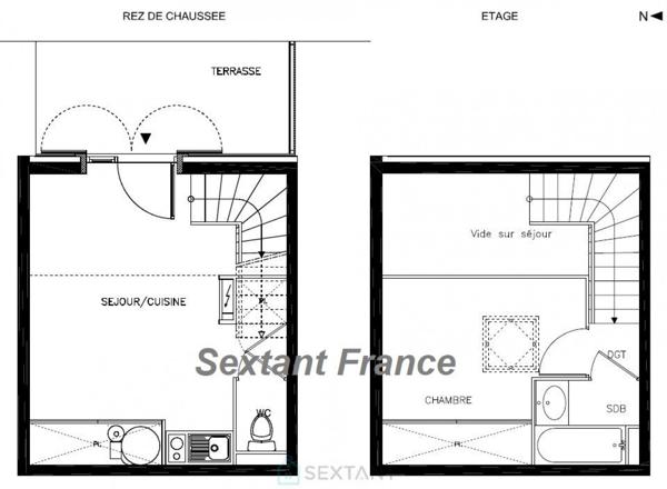 EXCLUSIVITE - VILLA T2 34 M².  MEUBLÉE (LMNP). JARDIN. PARKING.