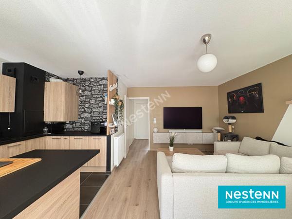 Appartement de type 3 de 65.44m2 avec terrasse et garage fermé situé à Vaulx-en-Velin la Soie