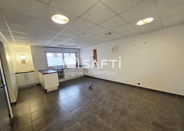 Centre ville, 60 m2 modulables, parking et cave