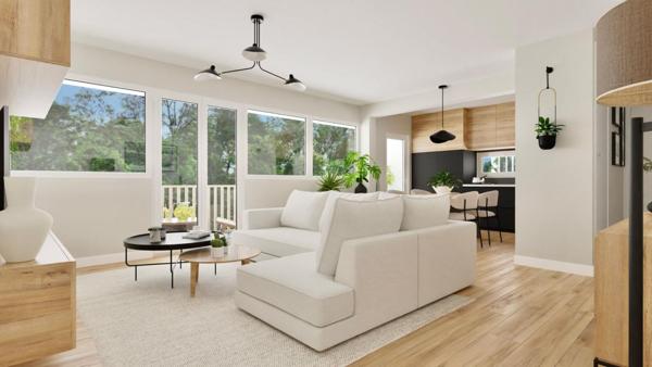 Situé au Bouscat, à proximité immédiate du tram, cet appartement T4 de 78 m² se trouve dans une résidence intimiste de seulement 3 lots