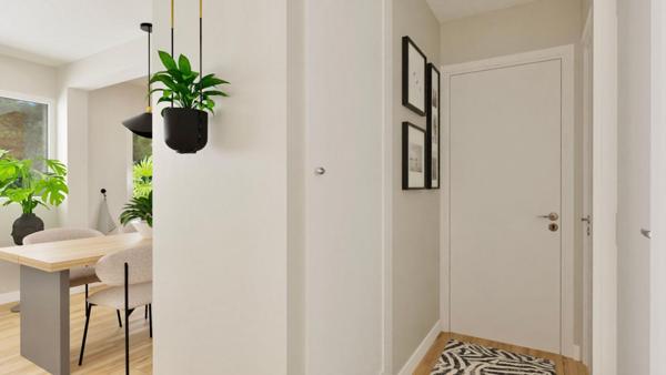 Situé au Bouscat, à proximité immédiate du tram, cet appartement T4 de 78 m² se trouve dans une résidence intimiste de seulement 3 lots