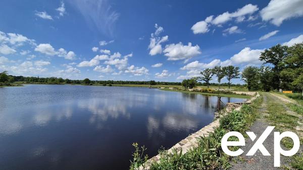 Etang de 7,5 ha sur 17 ha de terrain et projet possible d’accueil touristique