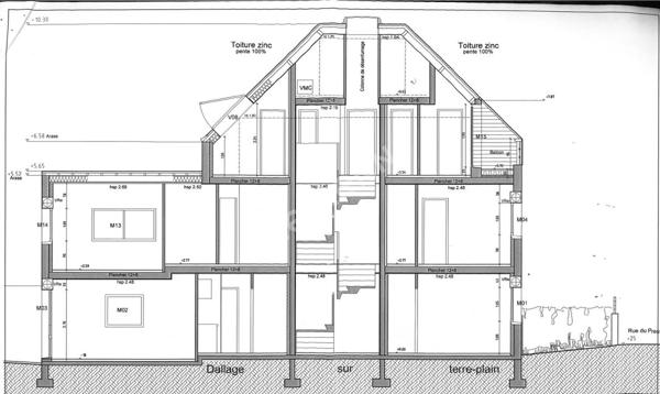Nantes Bout des Pavés : En vente ! Exclusivité ! A proximité des facultés, Immeuble de 8 lots d'habitation + stationnements (4 couverts + 3 extérieurs)