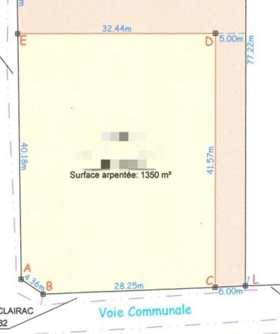 Terrain à vendre CLAIRAC (47)